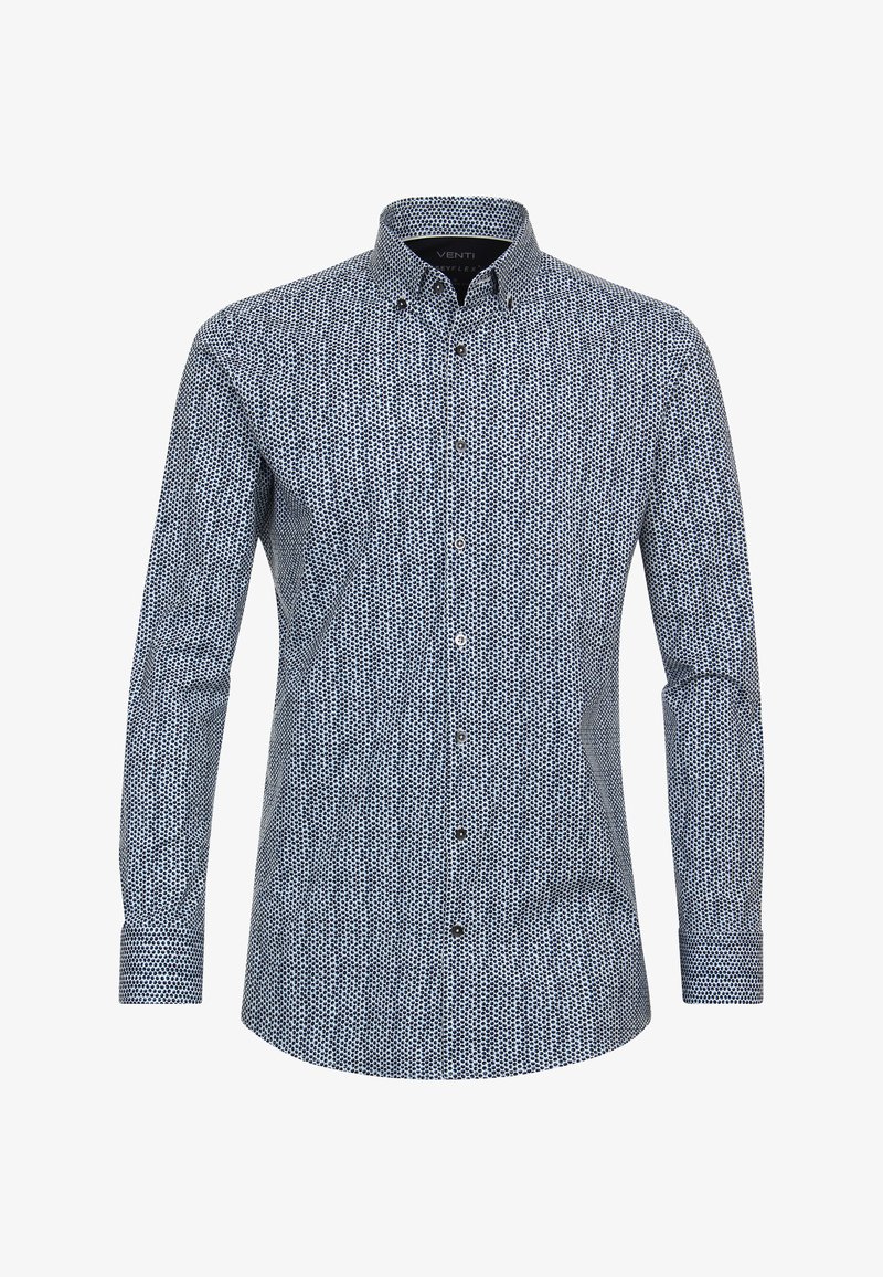 VENTI PRINT MODERN FIT - Shirt - mittelblau