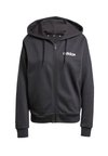 ESSENTIALS LINEAR FULL-ZIP - Felpa con zip - black/white