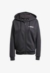 ESSENTIALS LINEAR FULL-ZIP - Sudadera con cremallera - black/white