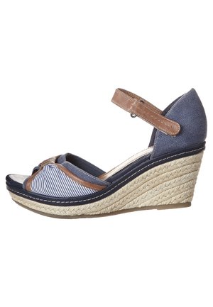 Sandales à plateforme - blue denim