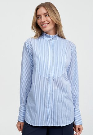 STRIPED VOLANT - Button-down blouse - stripe sea side