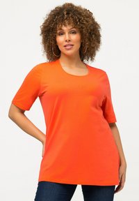 Ulla Popken RUNDHALSAUSSCHNITT - Camiseta básica - orange