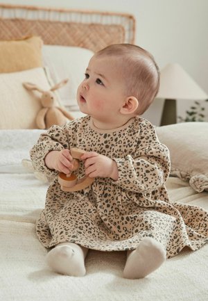 Next REGULAR FIT SET - Robe en jersey - tan brown leopard print