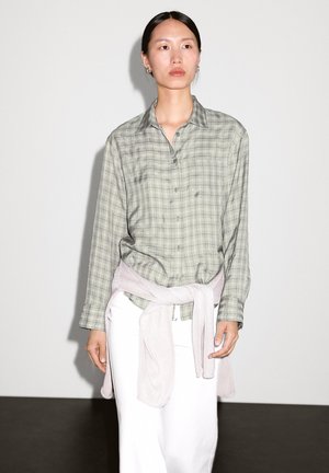 FLOWING CHECK GARMENT - Chemisier - grey