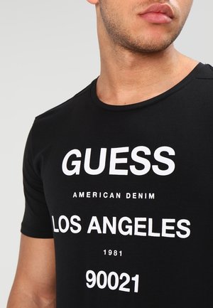 Guess Print T-shirt - black