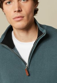 Next ZIP NECK - Pulover - blue