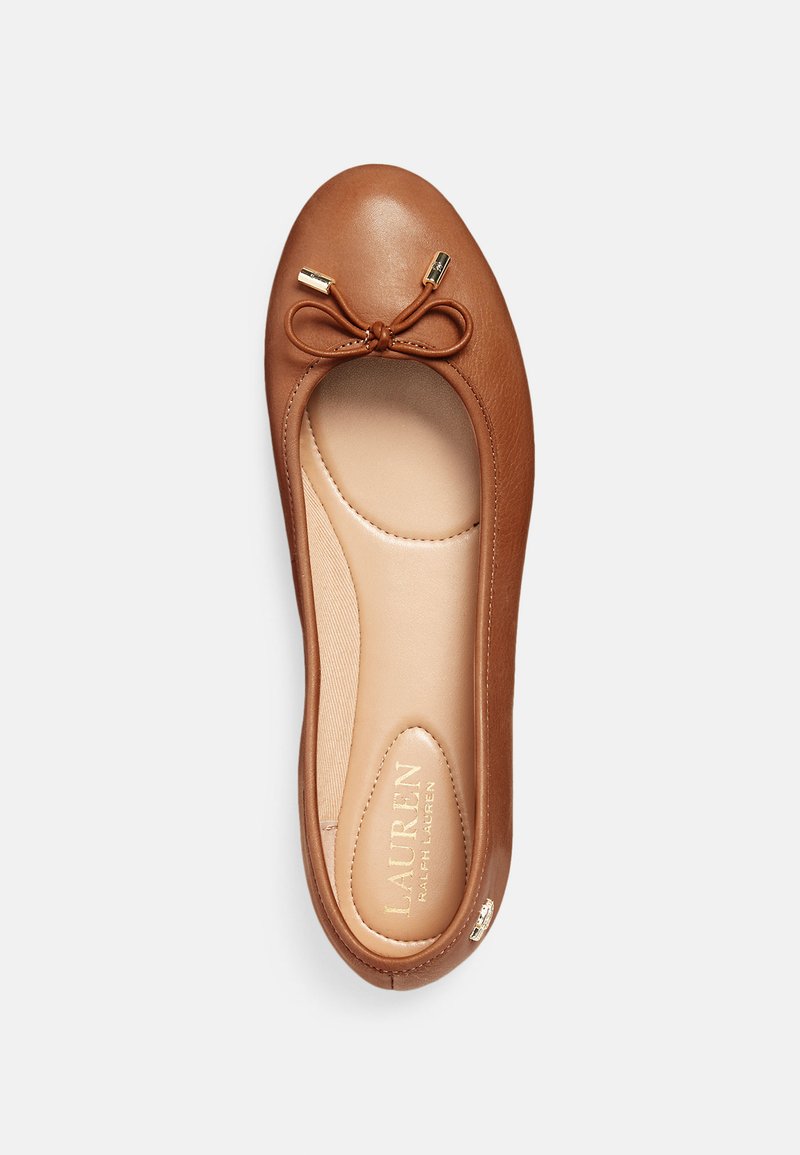 ralph lauren brown flats