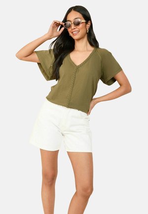 REGULAR FIT - SHORT SLEEVE  - T-shirt - bas - khaki green
