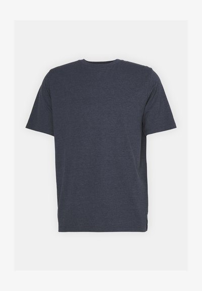 MELANGE TEE NECK NOOS - T-shirt basique - navy blazer