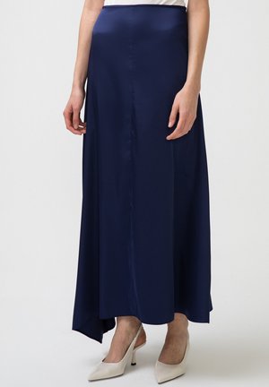 FLARED  - Maxi skirt - dark blue