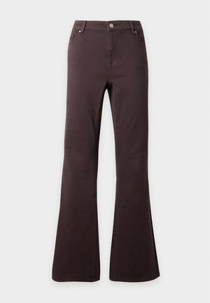 Vero Moda Curve, VMCFLASH FLARED - Τζιν καμπάνα - chocolate torte