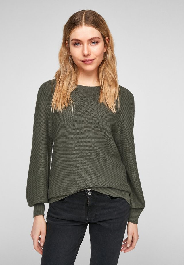 Strickpullover - khaki