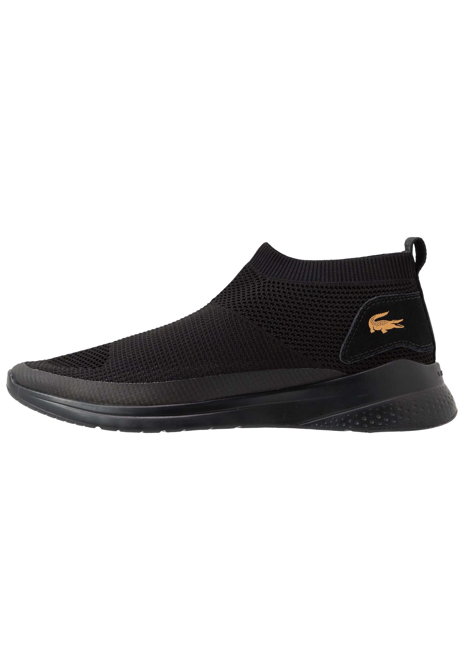 lacoste lt fit sock trainers in black
