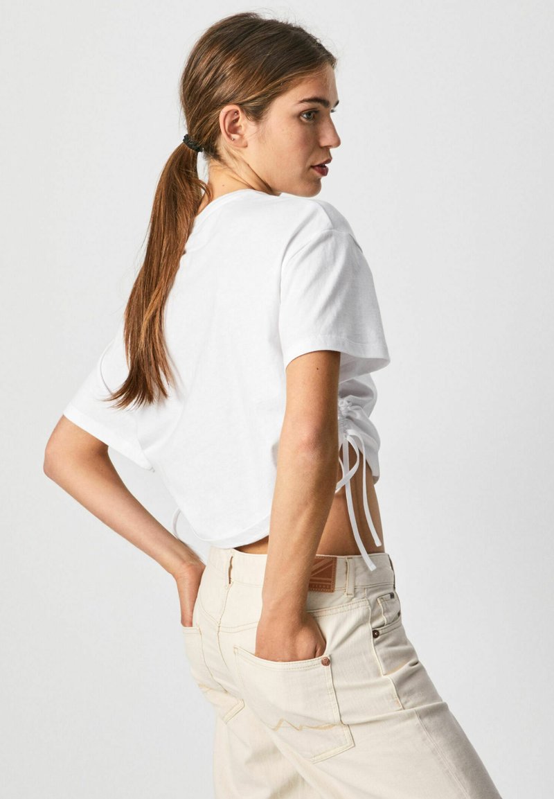 Damen T-Shirts | Pepe Jeans CARA T-Shirt print blanco/weiß - AS95697 Damen T-Shirts | Pepe Jeans CARA T-Shirt print blanco/weiß - AS95697