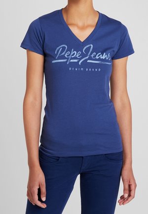 T-shirt print - dark blue