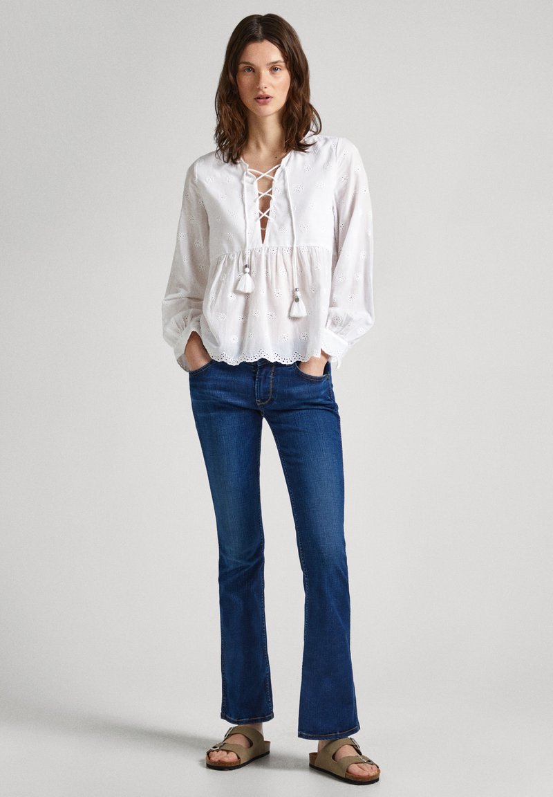 Pepe Jeans Flared Jeans donkerblauw denim