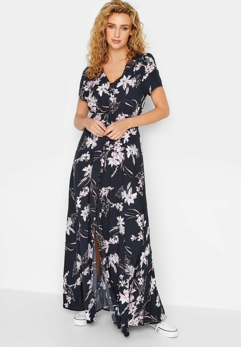 Long Tall Sally SHIRRED Robe longue navy/bleu marine ZALANDO.FR