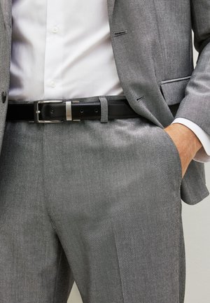 Next Gürtel business - black tan brown