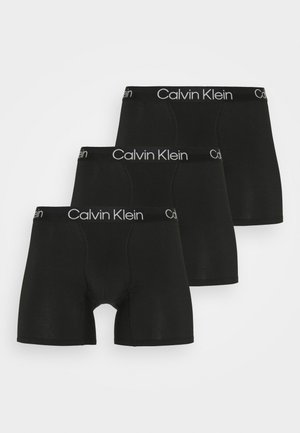 BOXER BRIEF MODERN STRUCTURE 3 PACK - Onderbroeken - black