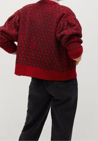 Mango Cardigan - red