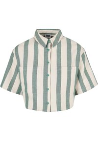 Urban Classics OVERSIZED STRIPE   - Košilová halenka  - greenlancer softseagrass