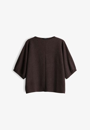 OPUS, LOOSE FIT RIBBED TEXTURE - T-shirt basic - affogato