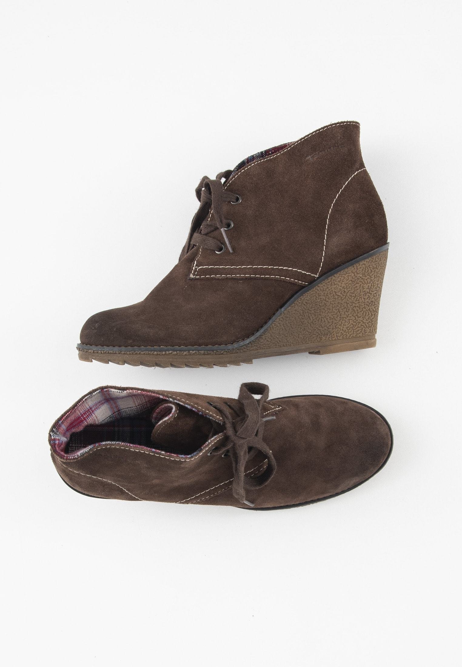 Tamaris Laarzen met sleehak - brown/Bruin - Zalando.nl