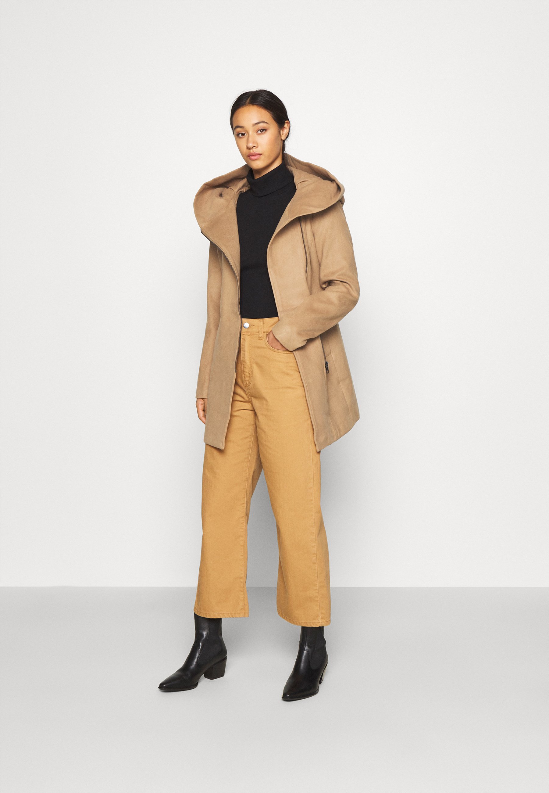 zalando camel coat
