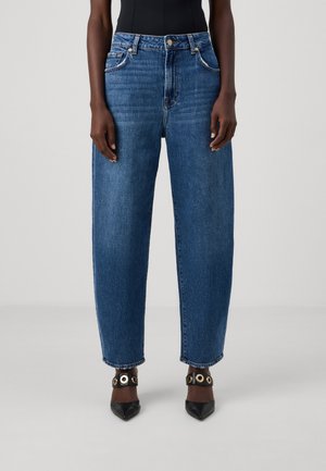 7 for all mankind JAYNE TAPERED SANTA CRUZ - Avar lõikega teksad - mid blue