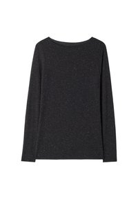 MIT U-BOOT-AUSSCHNITT AUS ULTRALIGHT  - T-shirt à manches longues - schwarz - 5079 - black lamé