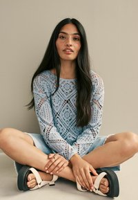 Next REGULAR FIT - Pitkähihainen paita - light blue