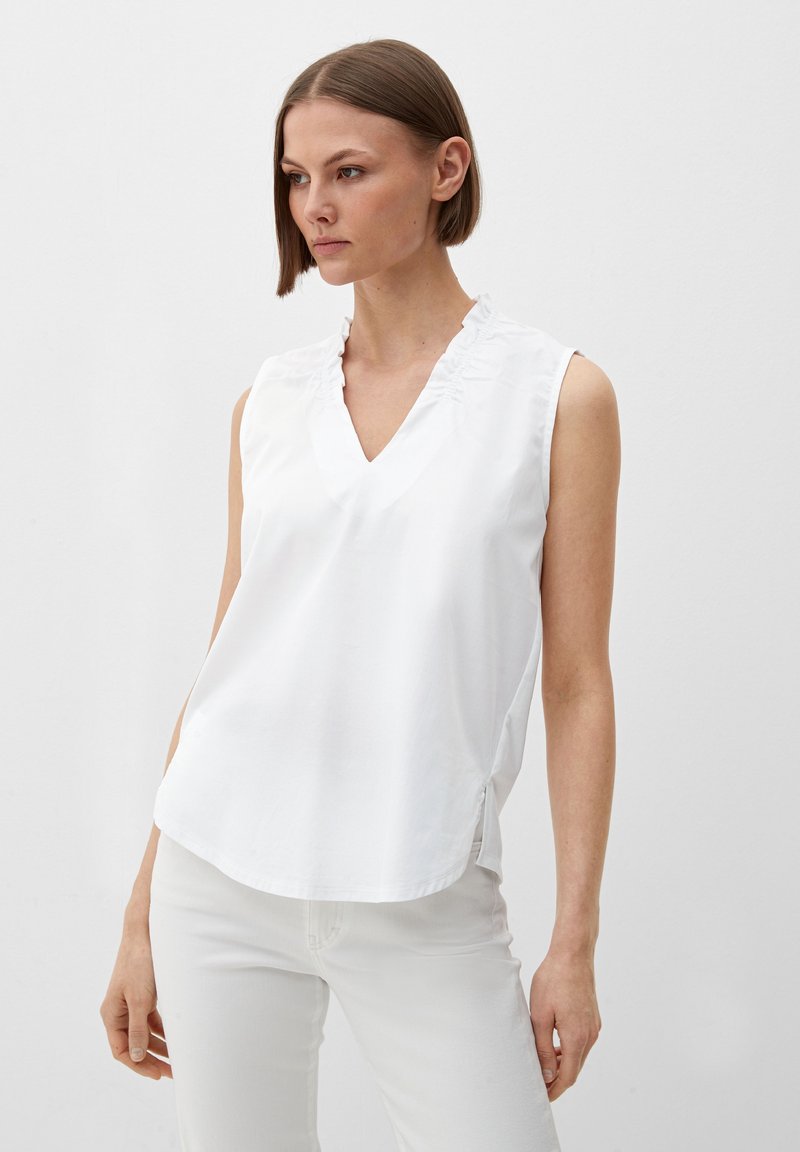 s.Oliver BLACK LABEL T-shirt imprimé - creme schwarz/beige chiné