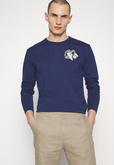 WOOD WOOD MEL WIZARD BADGE LONG SLEEVE - Langarmshirt - navy
