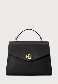Lauren Ralph Lauren LEATHER MEDIUM FARRAH SATCHEL - Käsilaukku - black