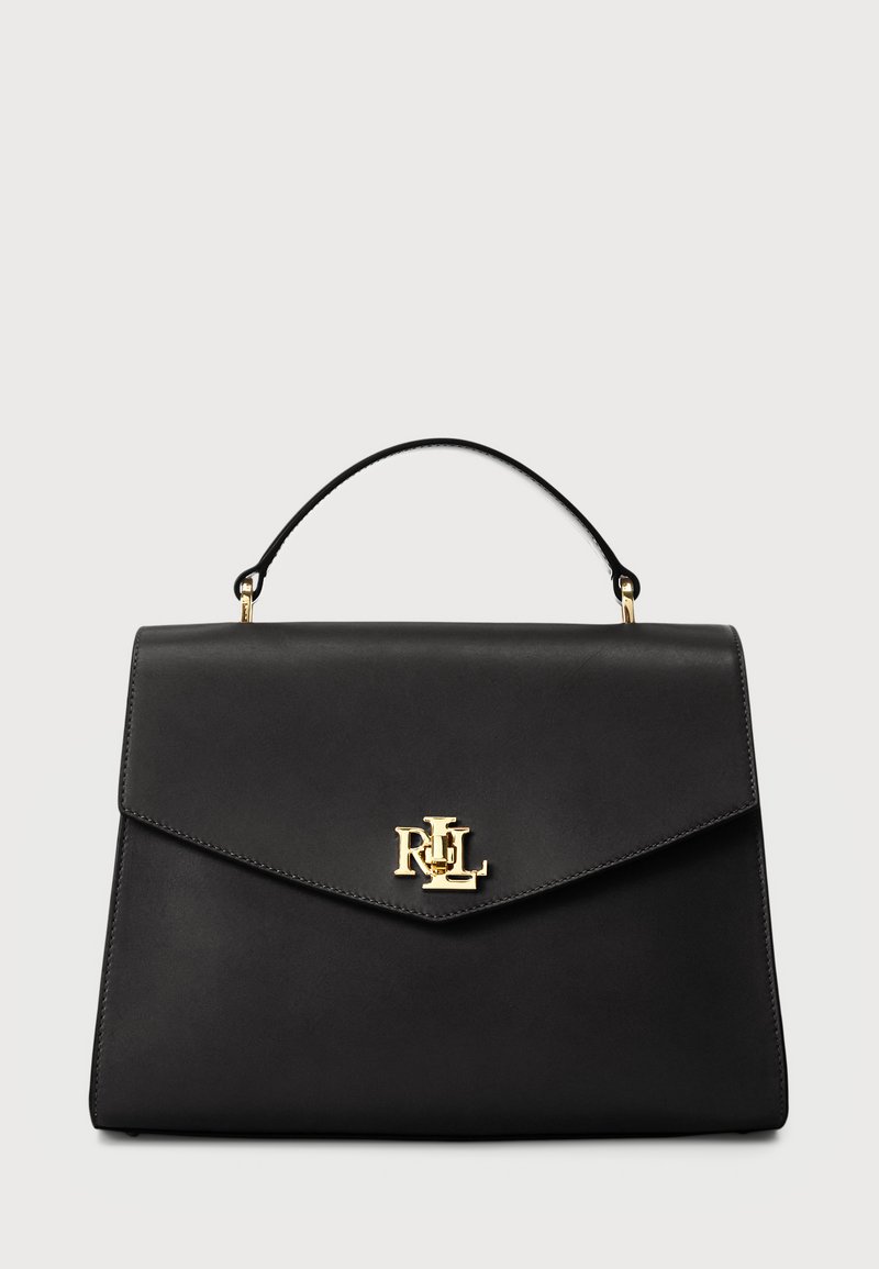 Lauren Ralph Lauren LEATHER MEDIUM FARRAH SATCHEL - Käsilaukku - black