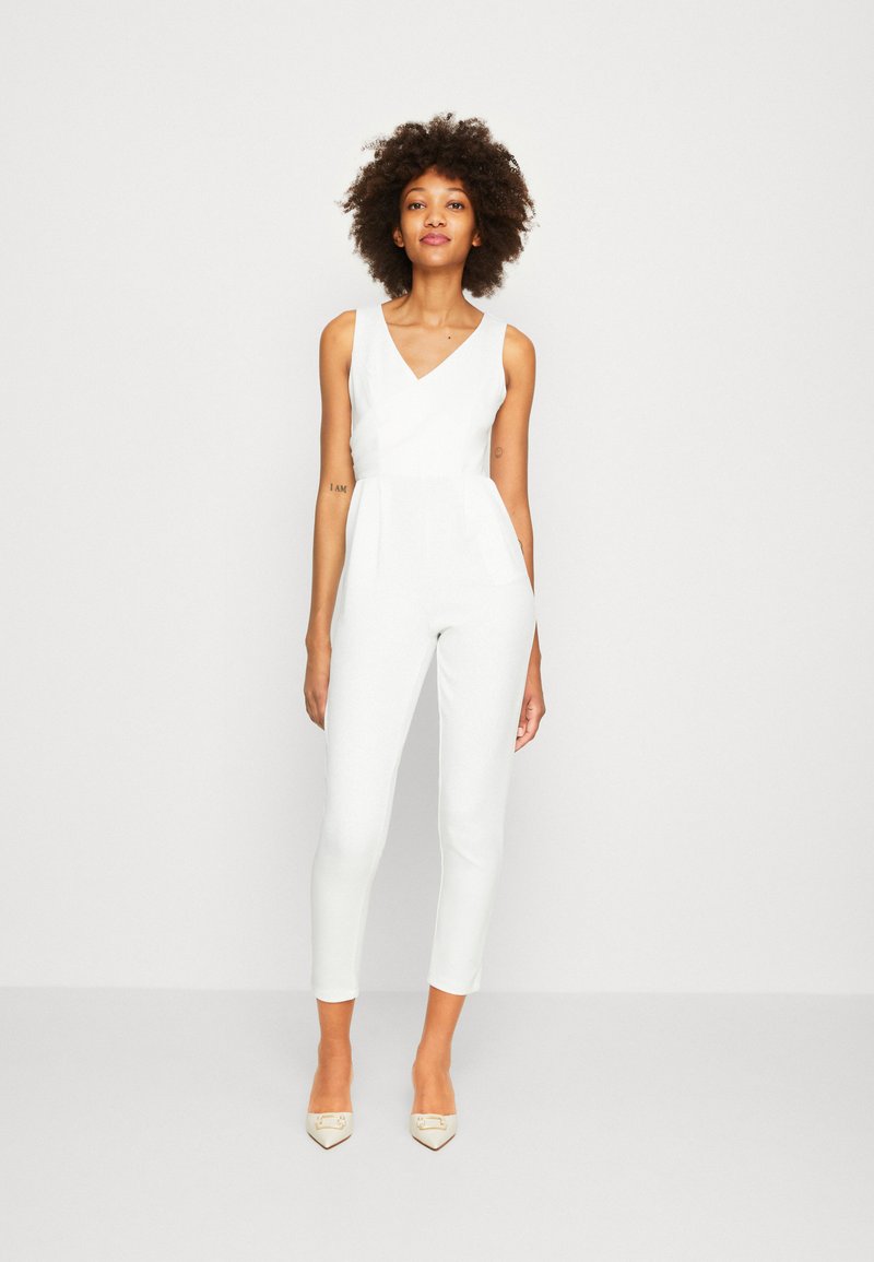 WAL G. TOBY V NECK Jumpsuit white/weiß Zalando.at