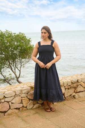 Kaffe Curve, KCTRUDI - Robe longue - dark blue