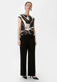 comma T-Shirt print - schwarz