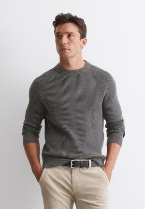 Marc O'Polo CREWNECK - Strickpullover - graphite grey melange