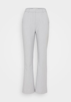 Abercrombie & Fitch, SOFT STRUCTURE TAILORED SLIM FLARE - Παντελόνι - sleet heather