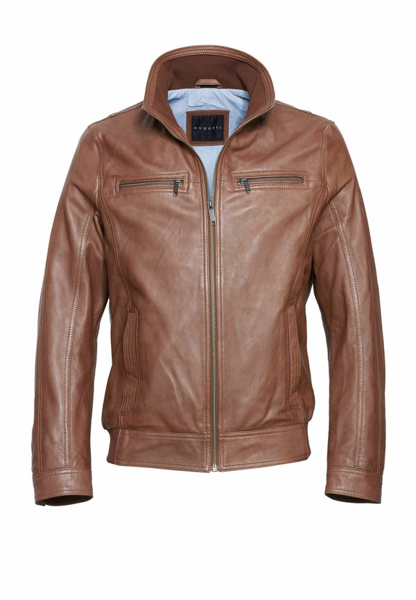 BUMATTEO - Lederjacke - cognac