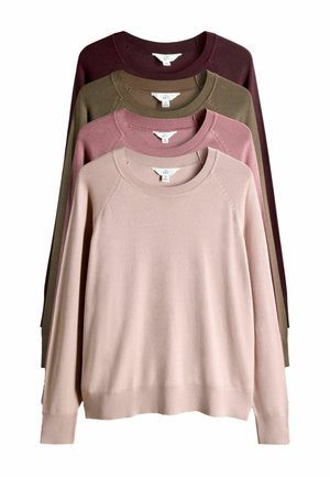 4 PACK  - Maglione - taupe brown burgundy dark pink light pink