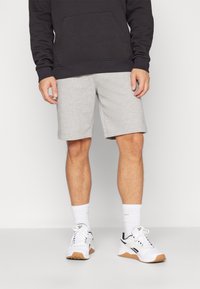 Reebok - IDENTITY SMALL LOGO SHORT - Pantaloncini sportivi - medium grey heather/vector red Immagine in miniatura 1
