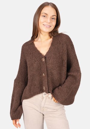 JOJO CARDIGAN - Strickjacke - mokka