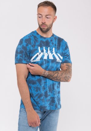 THE BEATLES ABBEY ROAD CROSSING DIP DYE - Print T-shirt - blue