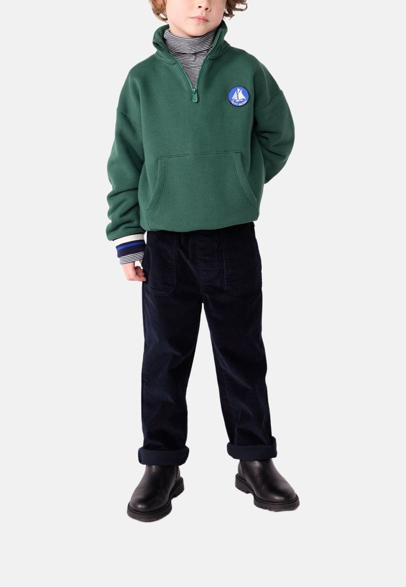 Petit Bateau ZIP MOLLETON  - Sweatshirt - willow