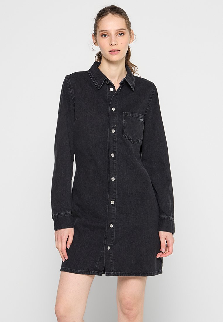 Calvin Klein Jeans Jeansjurken zwart denim/blackdenim