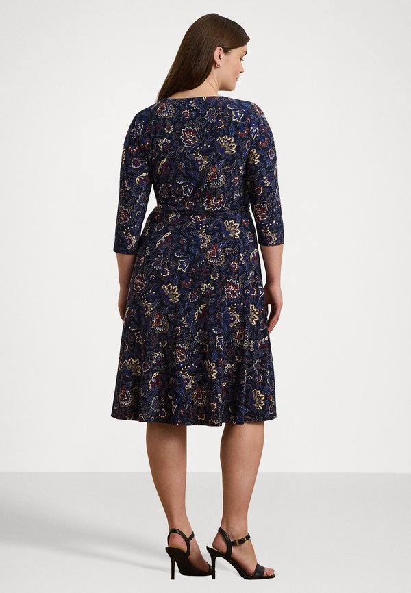 FLORAL SURPLICE STRETCH JERSEY DRESS - Jersey dress2