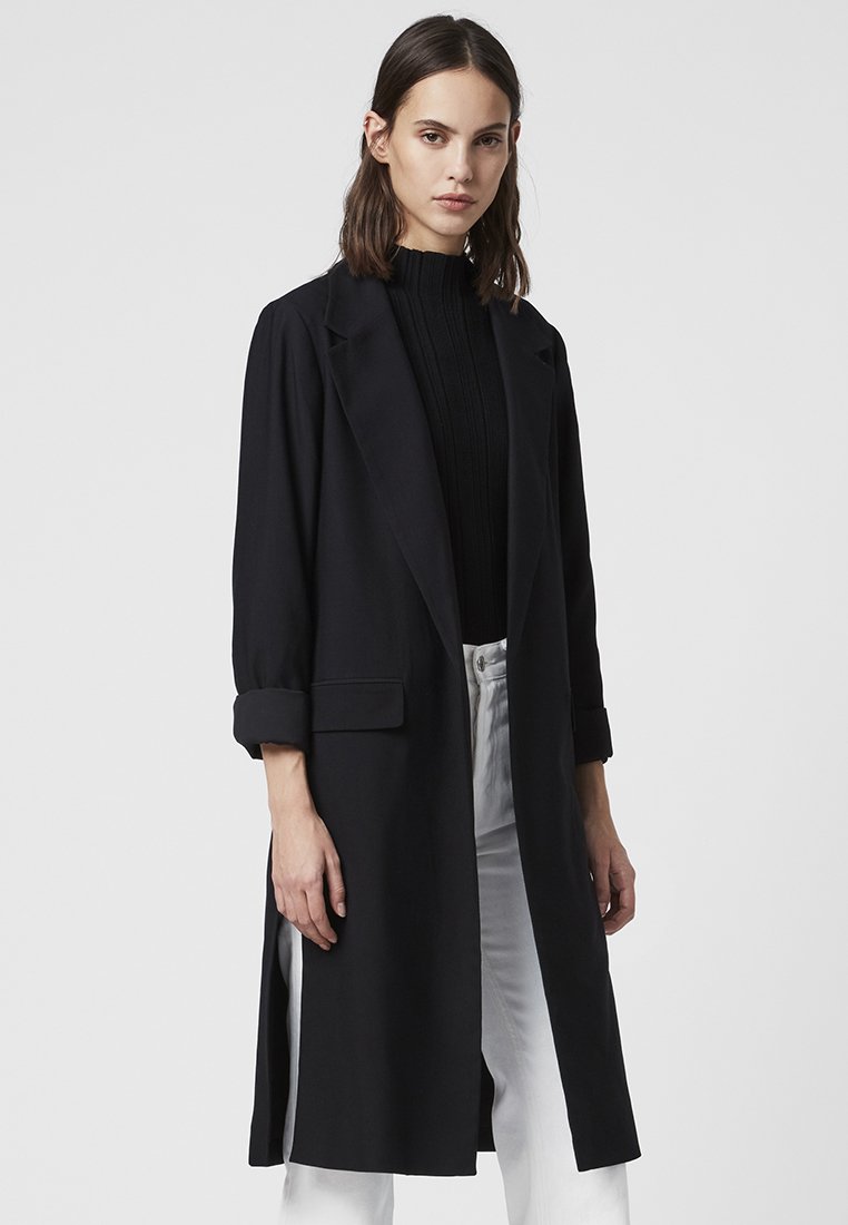 AllSaints ALEIDA DUSTER Halflange jas blackZwart AllSaints ROBYN BIKER Korte jassen blackZwart Zalando.nl