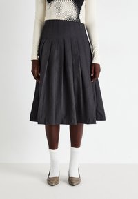 VILA VIRAGNA PLEATED SKIRT - Plisirano krilo - dark grey